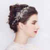 Crystal & Pearls Wedding Hair Sash Belt for Brides