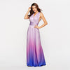 [Final Sale]Women's Gradient Purple Infinity Wrap Bridesmaid Dress