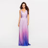 [Final Sale]Women's Gradient Purple Infinity Wrap Bridesmaid Dress