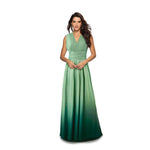 [Final Sale] Gradient Moss Green Infinity Wrap Bridesmaid Dress