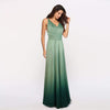 Gradient Moss Green Infinity Wrap Bridesmaid Dress