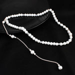 Trendy Pearls Wedding Evening Party Backdrop Necklace
