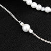 Trendy Pearls Wedding Evening Party Backdrop Necklace