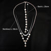 Trendy Pearls Wedding Evening Party Backdrop Necklace