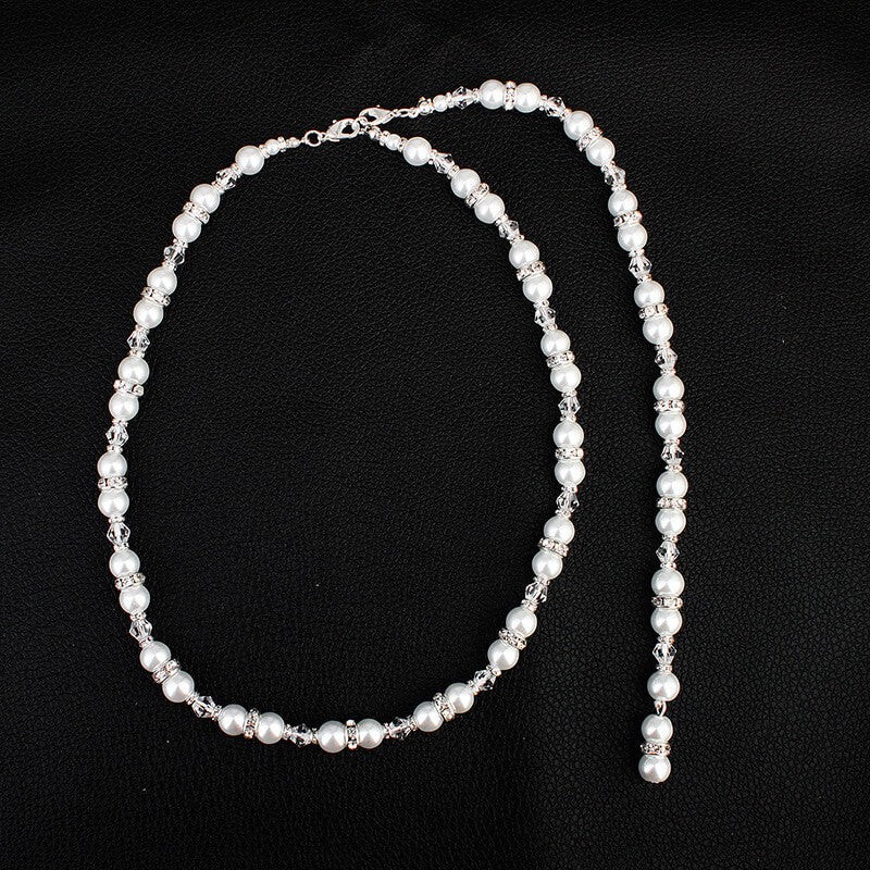 Fashion Pearls Wedding Evening Party Backdrop Necklace