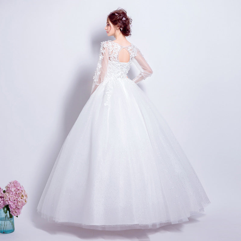 Sexy Sheer sweetheart Wedding Gown For Brides