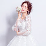 Tulle And Lace Fabric Brides Dress