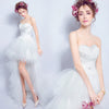 Sweetheart Neck length with a sweep train Dress