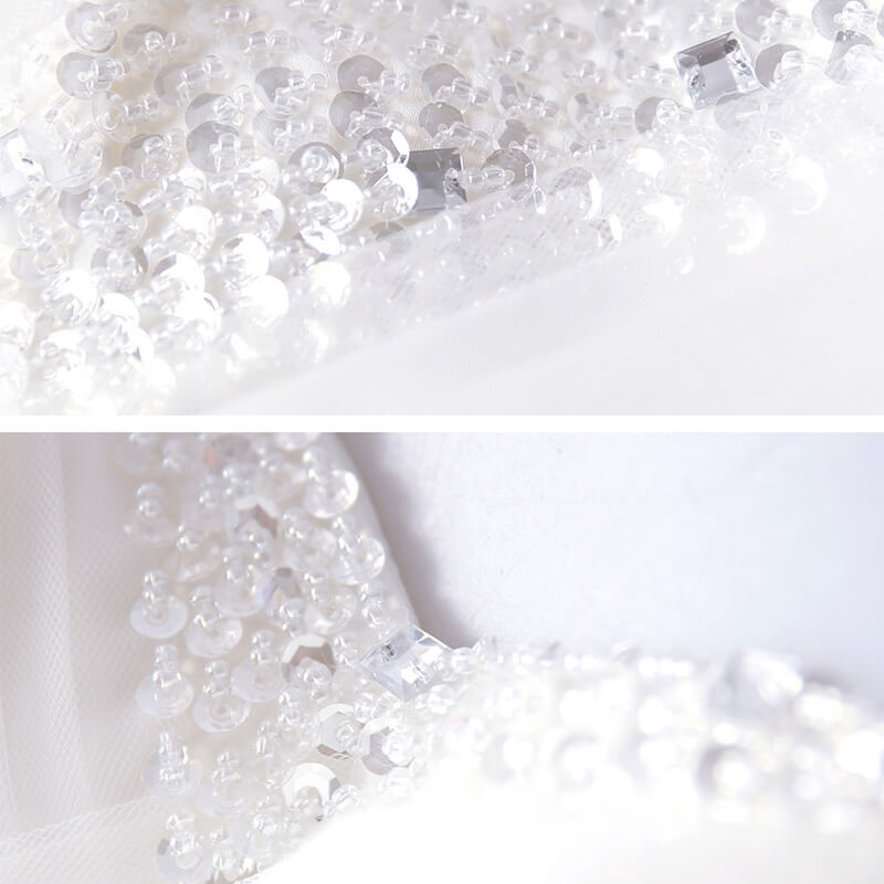 Floor length Tulle Fabric Sweetheart Neckline Bridal Dress