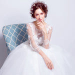 [Final Sale] US2 Illusion Lantern Sleeves Wedding Bridal Gown