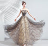 Elegant Style Sleeveless Sequin A-line Silhouette Ball Gown