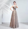 Sequin And Tulle Fabric Ball Gown