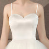 White Grace Ballet Spaghetti Straps Sweetheart Satin Tulle Short Bridal Dress for Women from NZ Bridal