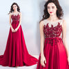 Lace up back Evening Party Dress