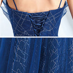 Spaghetti Straps Sequin Embroidery A-line Ball Gown