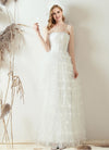 NZ Bridal Bowtie Sling Skirt Off The Shoulder Illusion Wedding Dresses A-line Slim Bride Wedding Gowns