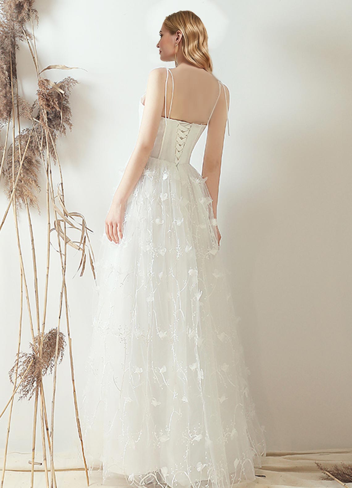 Elegant A-line Corset Bodice Dress Illusion Bride Wedding Dress – NZ Bridal