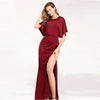 [Final Sale] Plus Size Stretchy Wine Burgundy Dress