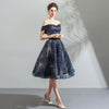Starry Night Sparkling Sequined Pattern Flared Party Dress
