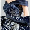 Starry Night Sparkling Sequined Pattern Flared Party Dress