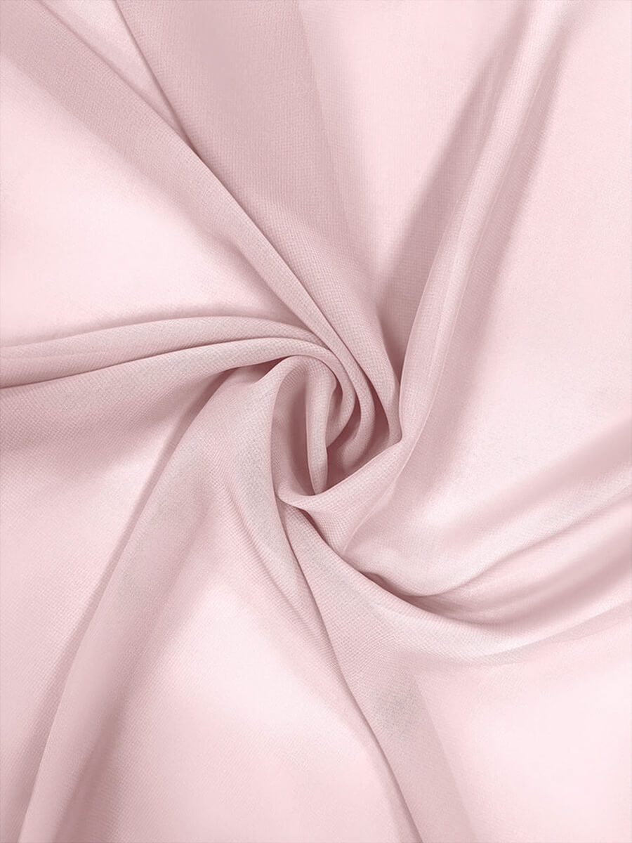 NZBridal Chiffon Fabric By The 1/2 Yard Blush