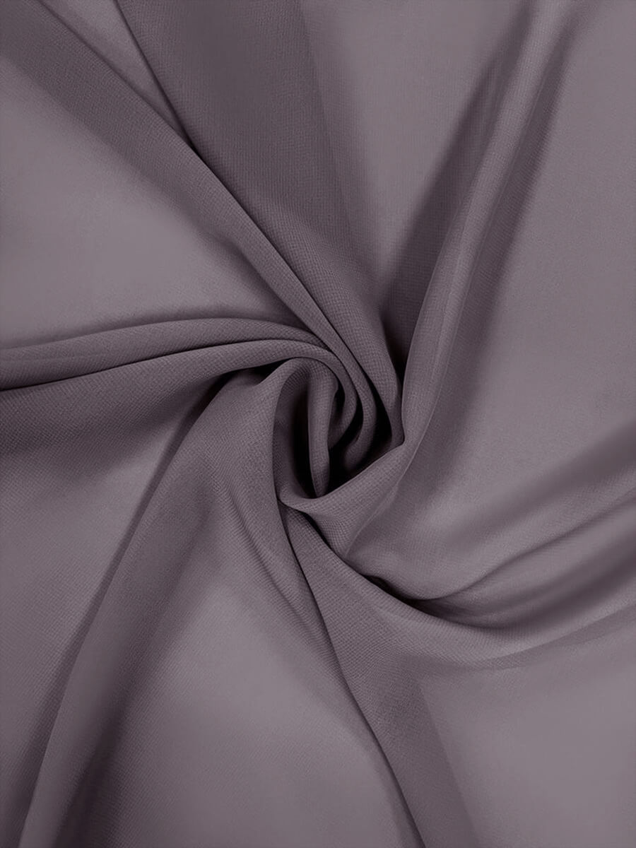 NZBridal Chiffon Fabric By The 1/2 Yard Dusk