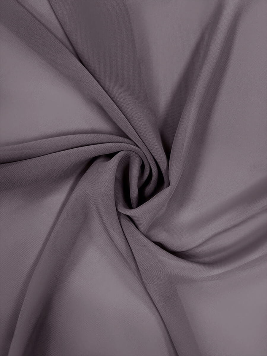 NZBridal Chiffon Fabric By The 1/2 Yard Dusk