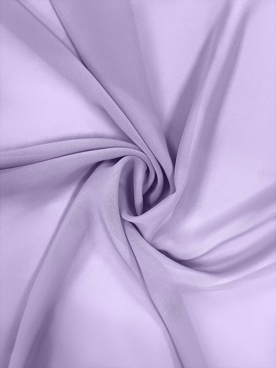 NZBridal Chiffon Fabric By The 1/2 Yard Dusty Lilac