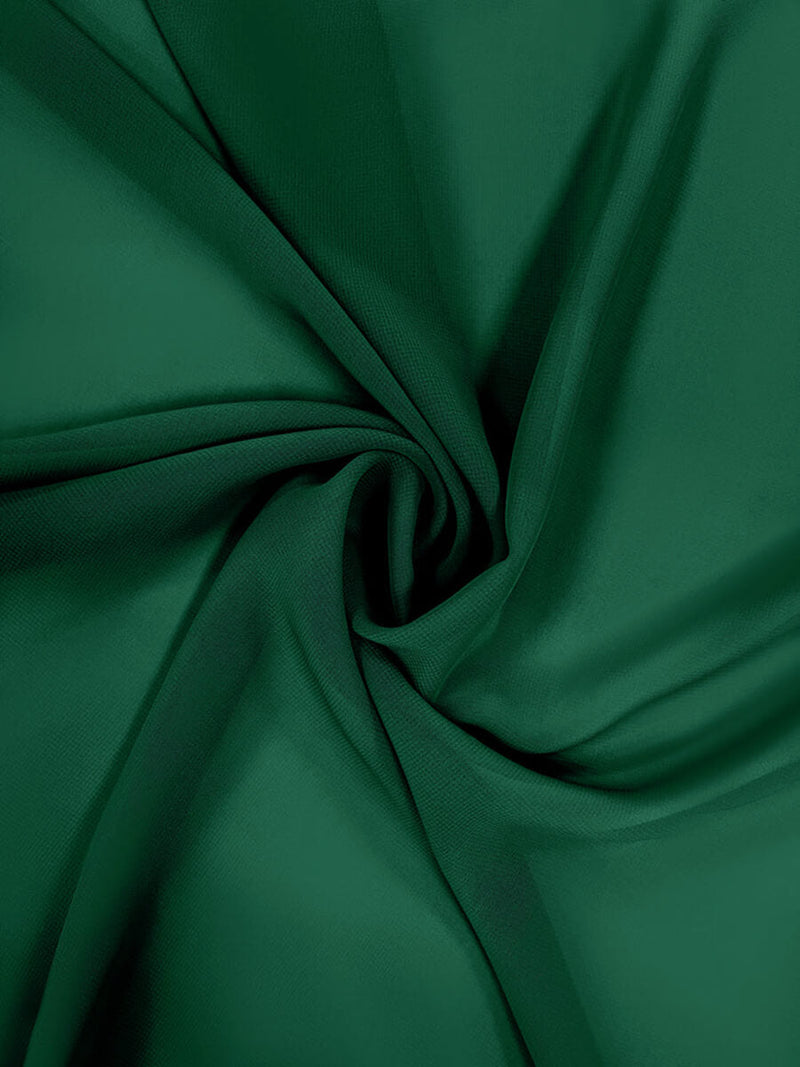 Emerald Green Chiffon Fabric By The 1/2 Yard - NZ Bridal