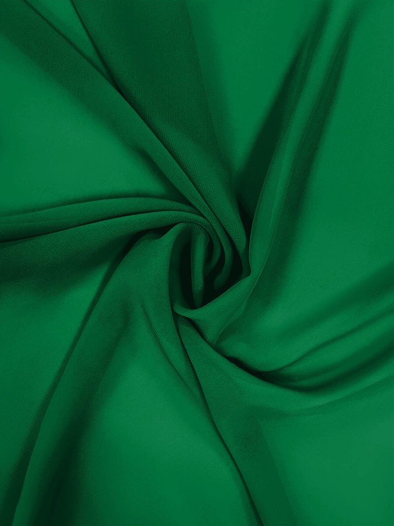 NZBridal Chiffon Fabric By The 1/2 Yard Green