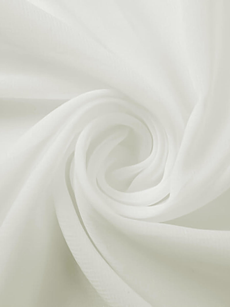 NZBridal Chiffon Fabric By The 1/2 Yard Ivory