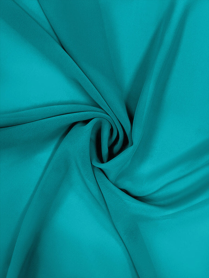 NZBridal Chiffon Fabric By The 1/2 Yard Jade