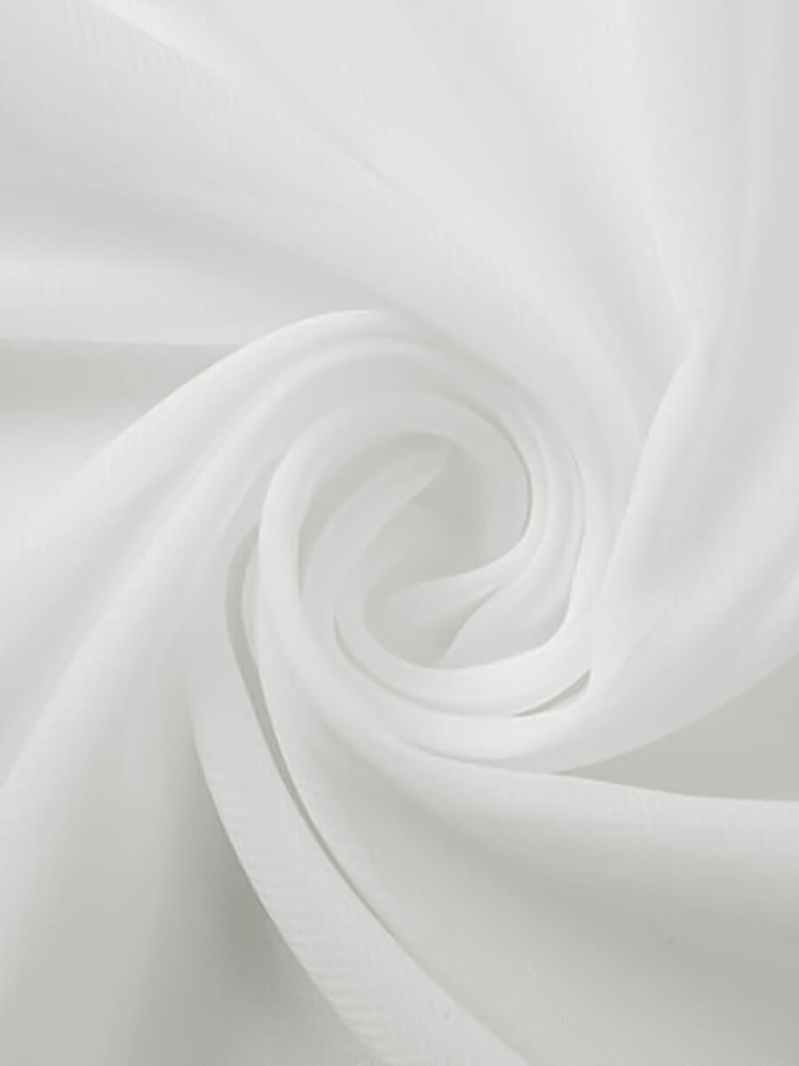 NZBridal Chiffon Fabric By The 1/2 Yard Off White