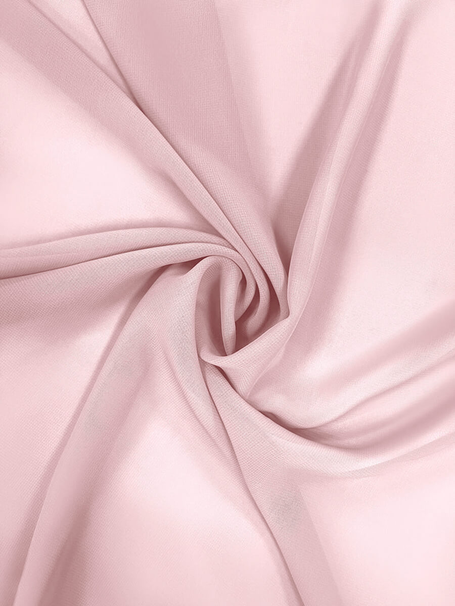 NZBridal Chiffon Fabric By The 1/2 Yard Pink