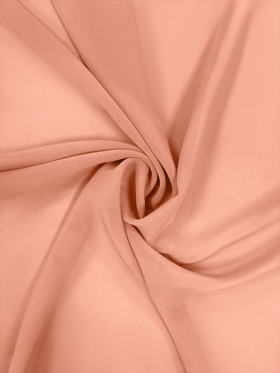 NZBridal Chiffon Fabric By The 1/2 Yard Sunset