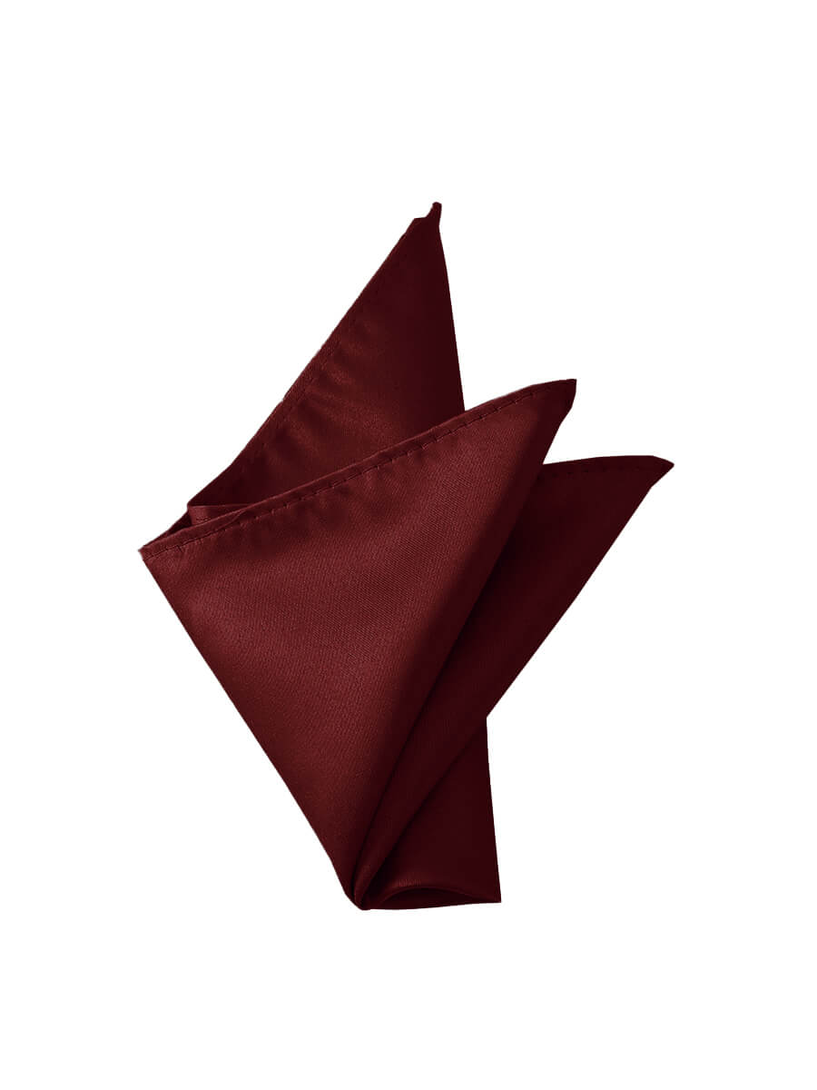 NZBridal Men's Pocket Square Handkerchief Burgundy c