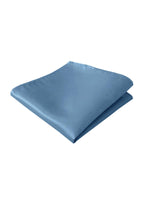 NZBridal Men's Pocket Square Handkerchief Slate Blue b