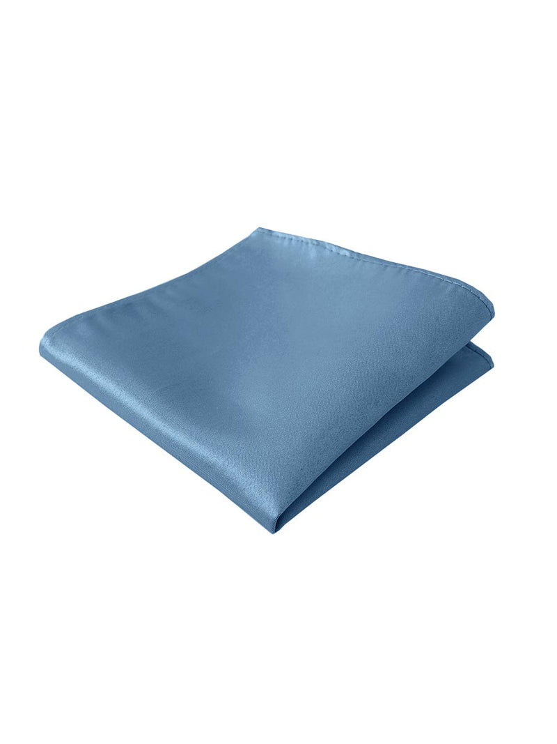 NZBridal Men's Pocket Square Handkerchief Slate Blue b