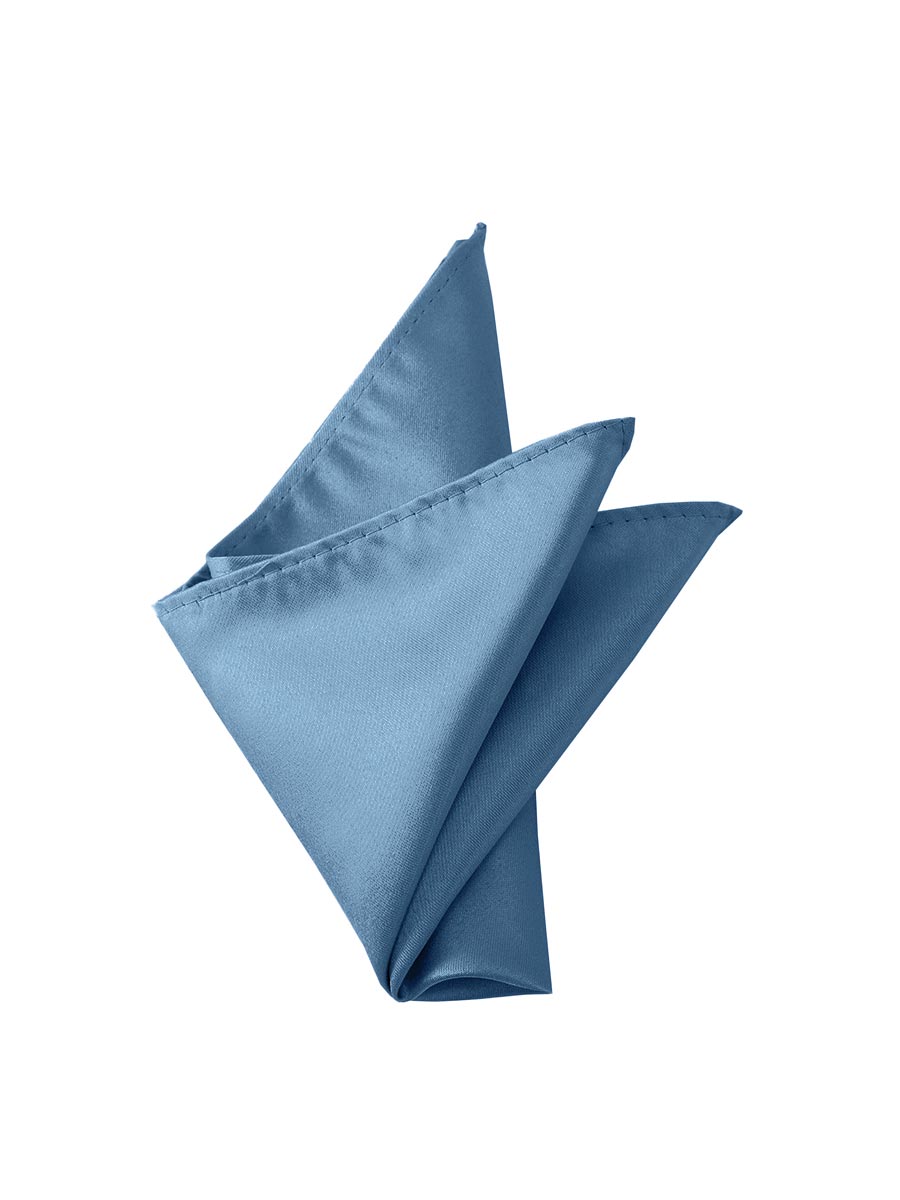 NZBridal Men's Pocket Square Handkerchief Slate Blue c