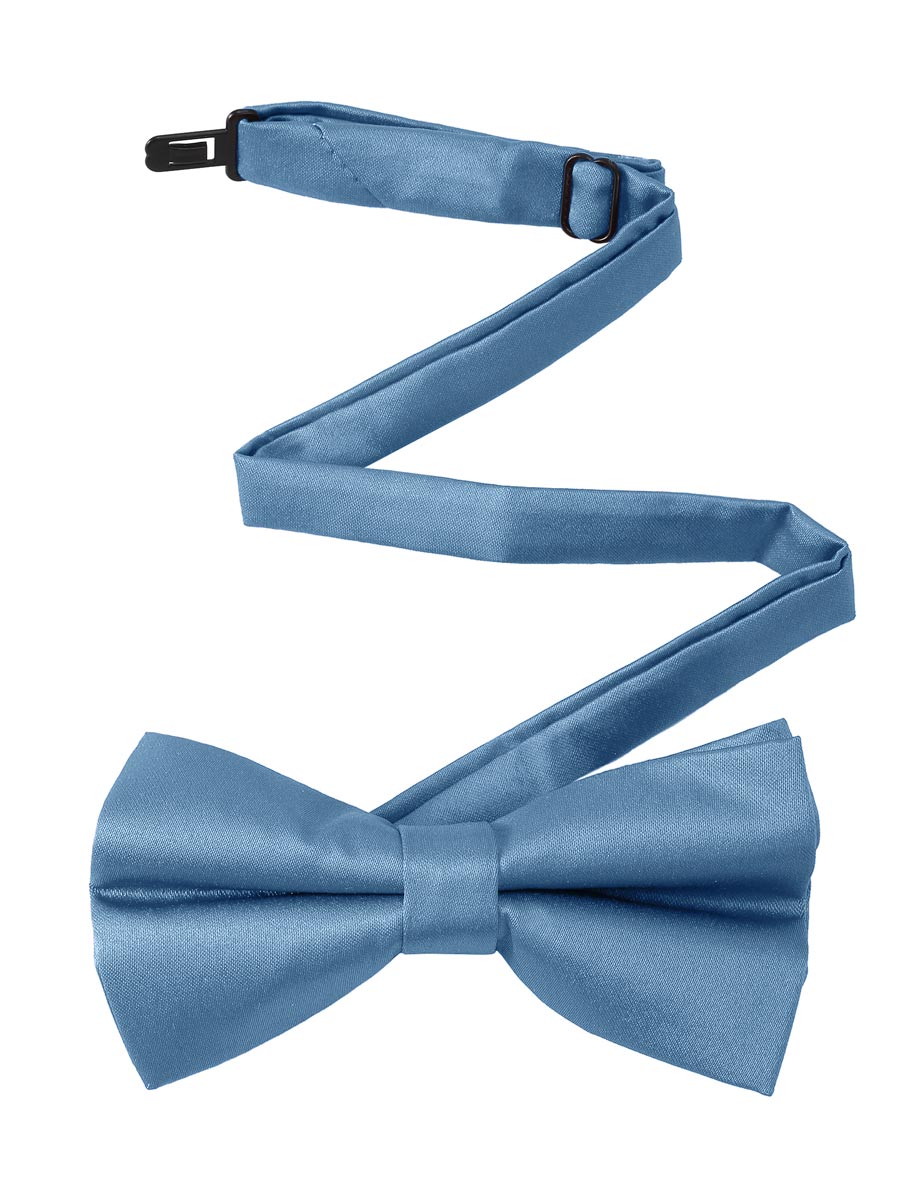 NZ Bridal Neckties Men Bow Tie Adult Slate Blue