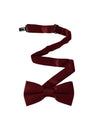 NZ Bridal Neckties Men Bow Tie Kids Burgundy