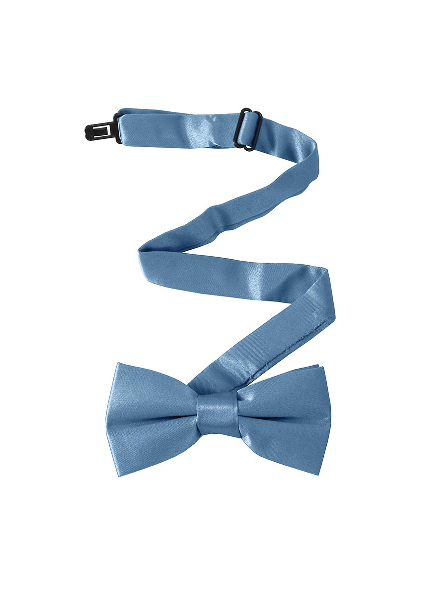 NZ Bridal Neckties Men Bow Tie Adult Slate Blue