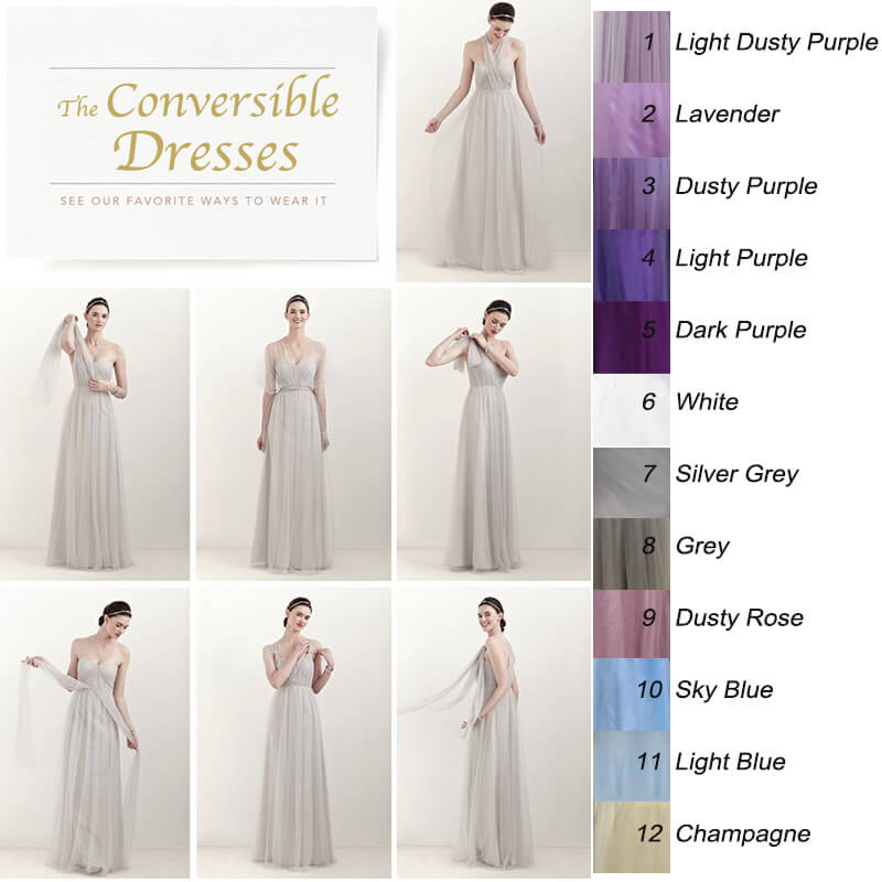 [Final Sale] Multi Way Convertible Bridesmaid Dresses-BELLA