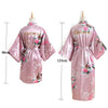Floral Silk Bridal Party Robes Bridesmaid Robes 18 Colors In 88cm/123cm