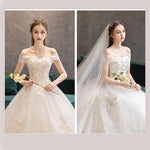 Lace Flower Sweetheart Sexy Bridal Wedding Gown