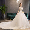 Lace Flower Sweetheart Sexy Bridal Wedding Gown