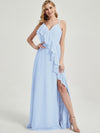 Floor length chiffon fabric Bridesmaid Dress