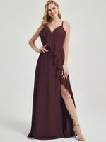 Cabernet Chiffon Bridesmaid Dress - Paloma