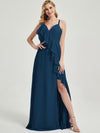 Floor length chiffon fabric Bridesmaid Dress