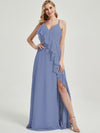 Floor length chiffon fabric Bridesmaid Dress